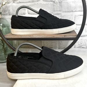 Mossimo Supply Black Quilted Slip On Sneakers Shoes Size 10